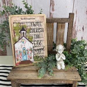 Hymnal Christian Decor: Boho Farmhouse Sign image 8