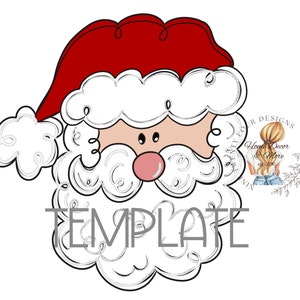 Colgador de puerta de Papá Noel: Plantilla SVG compatible con láser (descarga digital)
