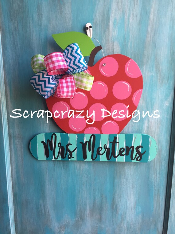 Teacher Door Hanger Teacher Teacher Gift Classroom Decor School Teacher Decor Class Decor