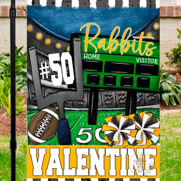 Football Garden Flags Etsy