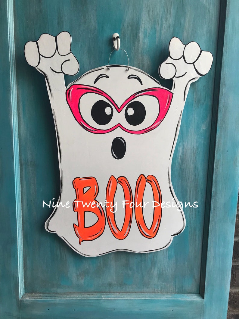 halloween halloween door hanger Ghost door hanger