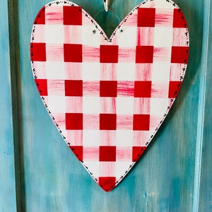 Single Heart Door Hanger, Valentine's Door Hanger, Valentine's Decor, Valentine's, Holiday Decor, Hearts, Wood Door Hanger, Door Hanger