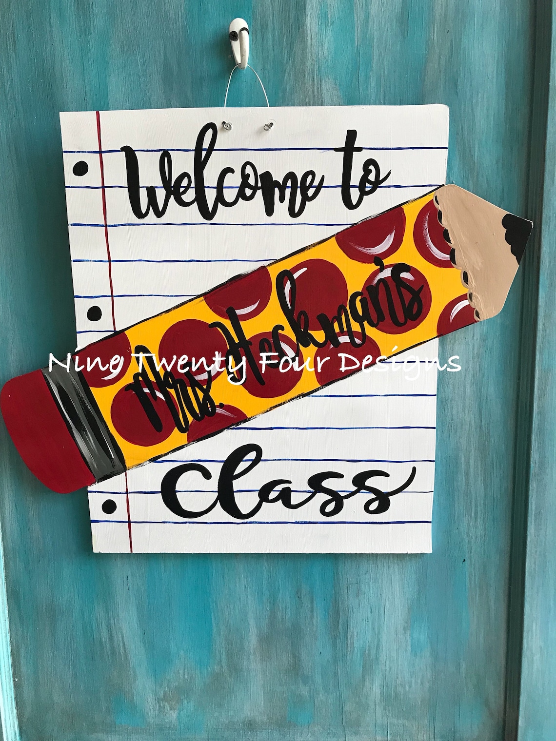 Teacher Door Hanger Teacher Teacher Gift Classroom Decor Etsy