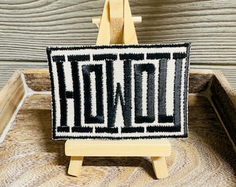 Howdy Hat Patch, Trucker hat patch, western patch, trendy patch, patch for hats, iron on patches