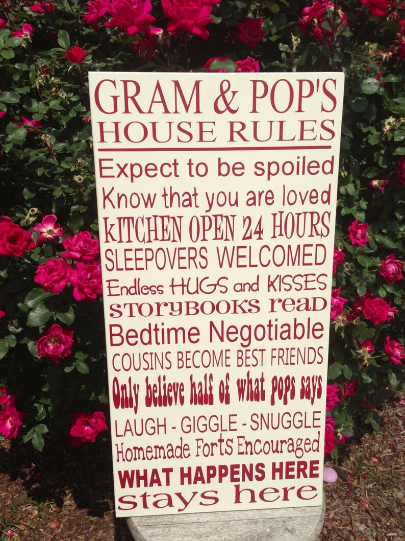 printable visual house rules