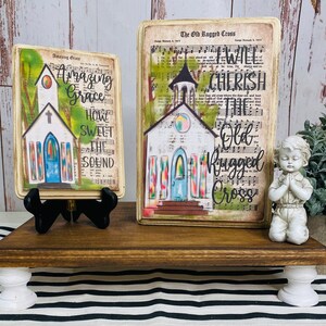 Hymnal Christian Decor: Boho Farmhouse Sign image 5