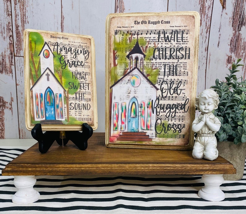 Hymnal Christian Decor: Boho Farmhouse Sign image 5