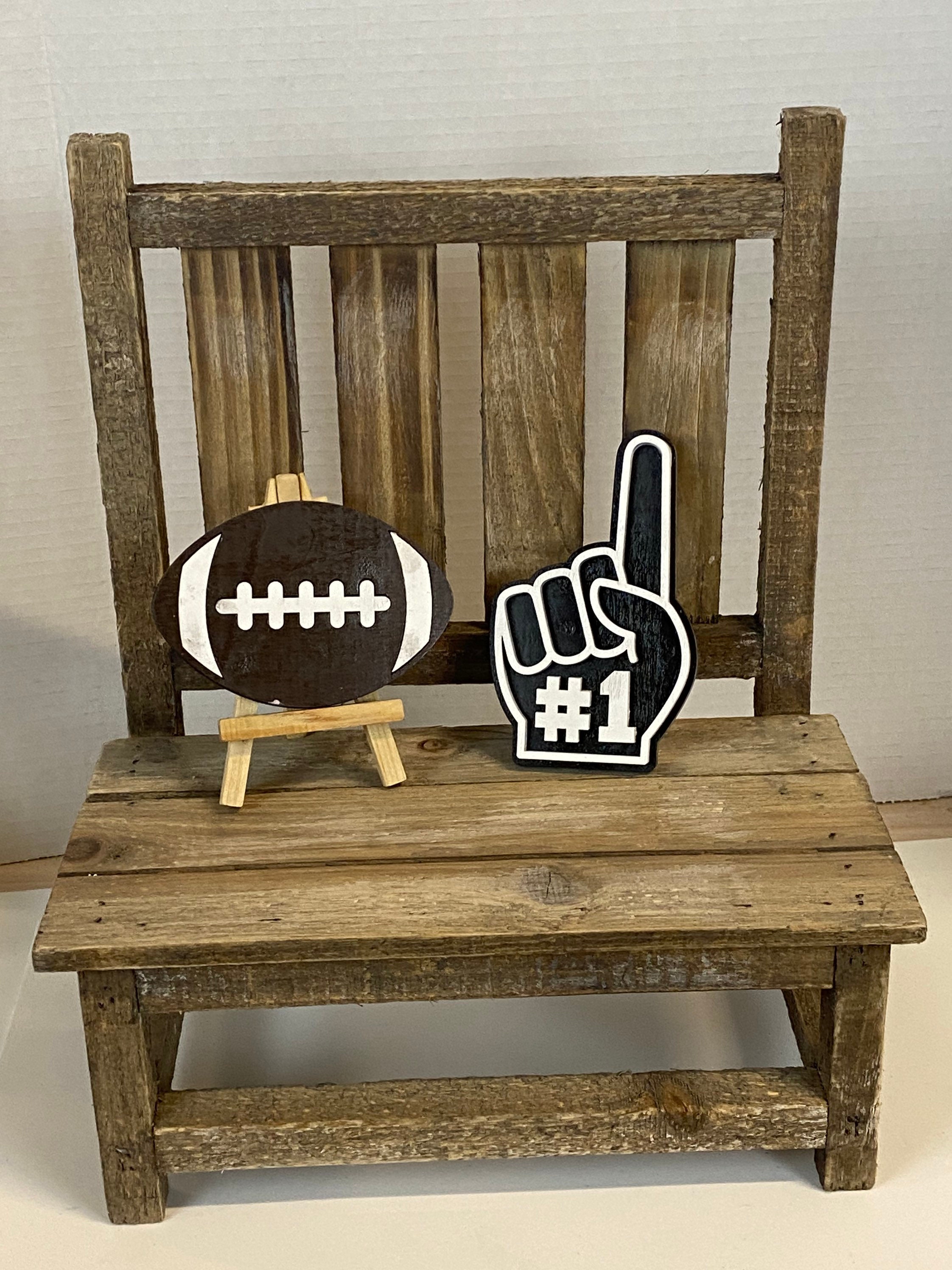 football tiered  tray decor/football decor/football signs/tiered tray signs/football tiered tray/Football decor/Football tray decor