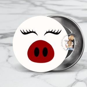 Game day buttons, pig face, college game day, football accessories, football game, buttons for college game
