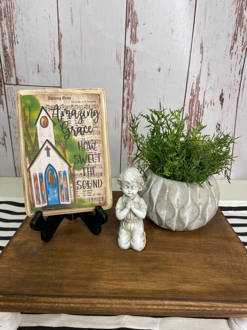 Hymnal Christian Decor: Boho Farmhouse Sign image 7