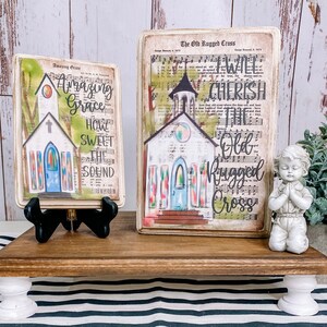Hymnal Christian Decor: Boho Farmhouse Sign image 2