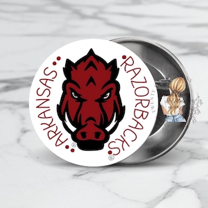 Arkansas Razorbacks Game Day Buttons: College Football Accessories