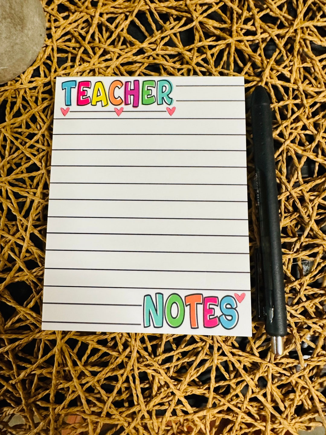 Teacher Notepad, Custom Teacher Notepad, Teacher Appreciation, End of ...