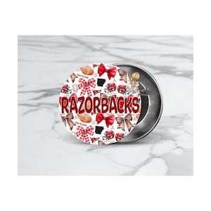 Razorbacks Game Day Buttons: UARK College Football Accessories