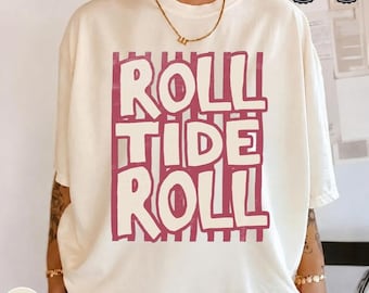Alabama Football Shirt, Roll Tide Gameday Tee, College Football Fan T-Shirt, Crimson Tide Gift, Comfort Colors Shirt