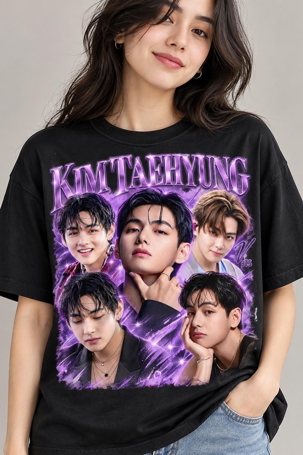 V Bts T Shirt - Etsy