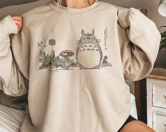 Vintage Mein Nachbar Totoro Ghibli Sweatshirt, Totoro Geschenk Shirt, Hayao Miyazaki, Chihiros Reise ins Zauberland T-Shirt, Ghibli Sweatshirt, Totoro Hoodie