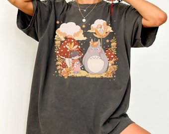 Comfort Colors Chibi Totoro Shirt, Studio Ghibli Sweatshirt, Totoro Shirt, Totoro Kids T-Shirt, Chihiro Shirt, Totoro Kids T-Shirt