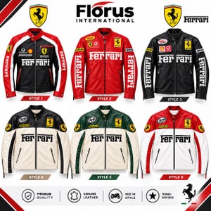 Leather ferrari jacket - Etsy 日本