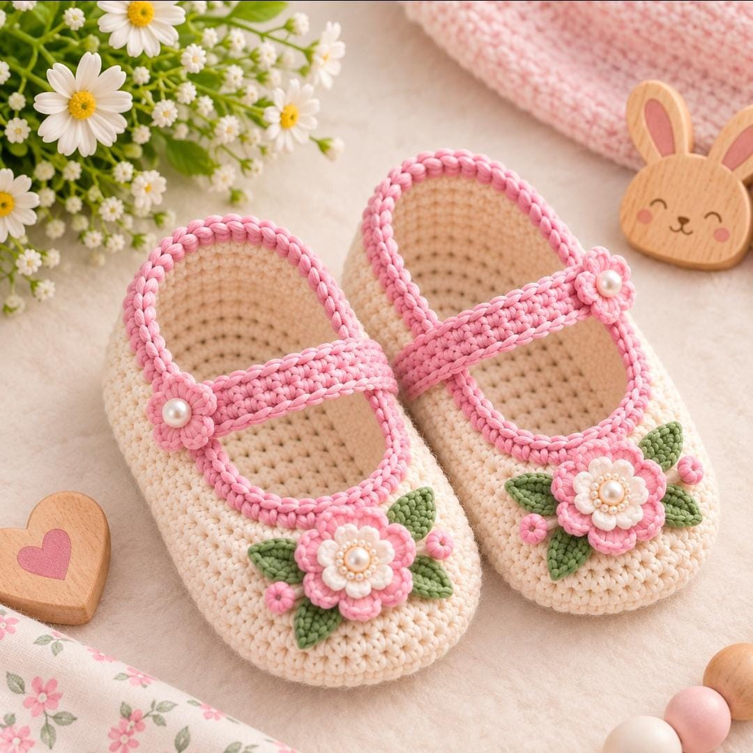 Crochet Baby Shoes PATTERN Pdf|mary Jane Baby Booties Crochet Pattern