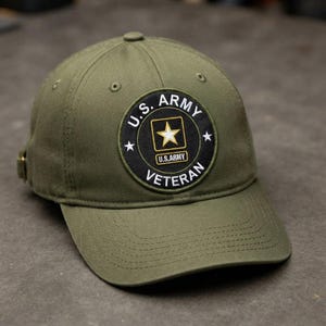 US Army Veteran Embroidered Patch Round Military Star Crest Sew Iron On Badge Apparel Decorative Tactical Emblem Gift