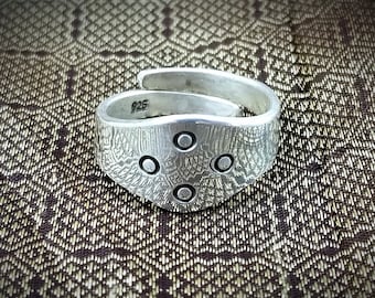 Sterling Silver Viking Ring - Enkel