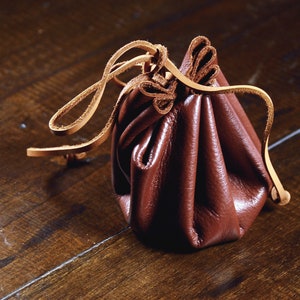 Leather Drawstring Belt Pouch - Hedeby (Made To-Order)