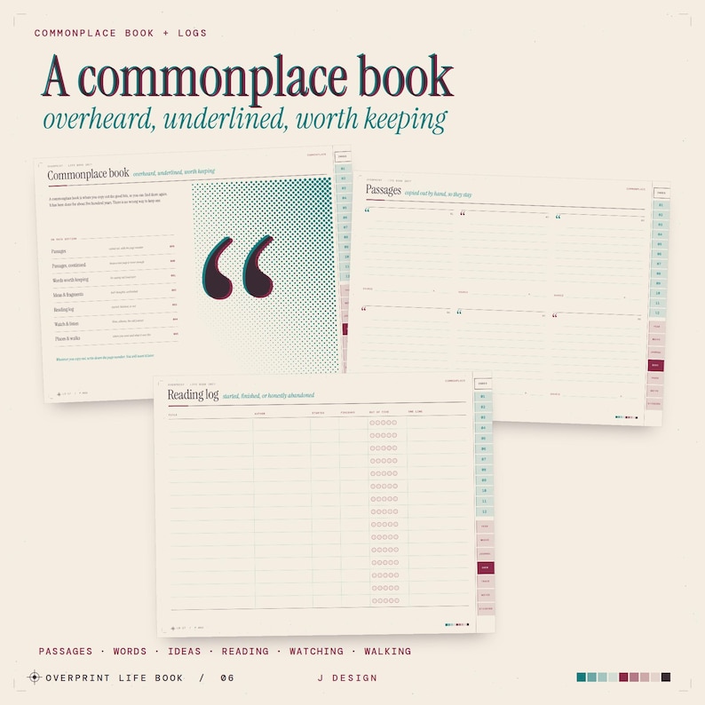 2027 Digital Planner and Journal, Dated and Undated Life Book, One Line ...