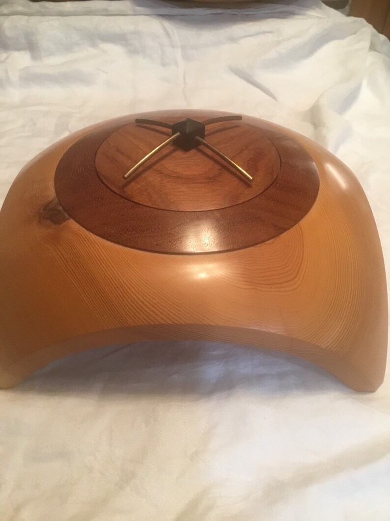 Download Colorado Pine Bubinga Convex Concave Box With Lid Etsy