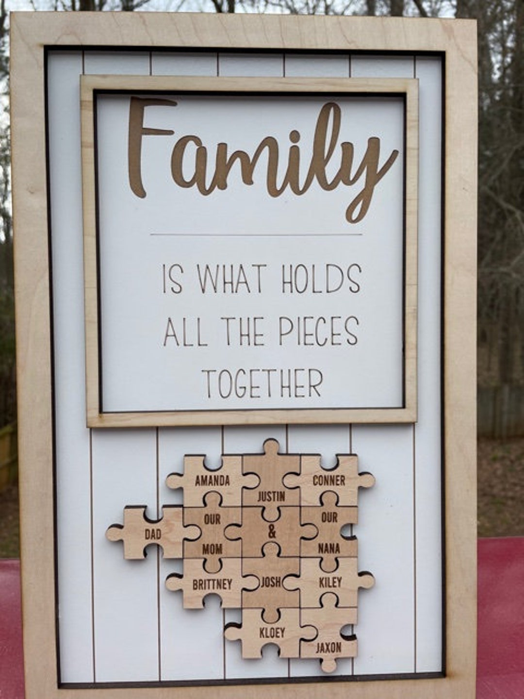 Family is What Holds All the Pieces Together, Puzzle Pieces, Family