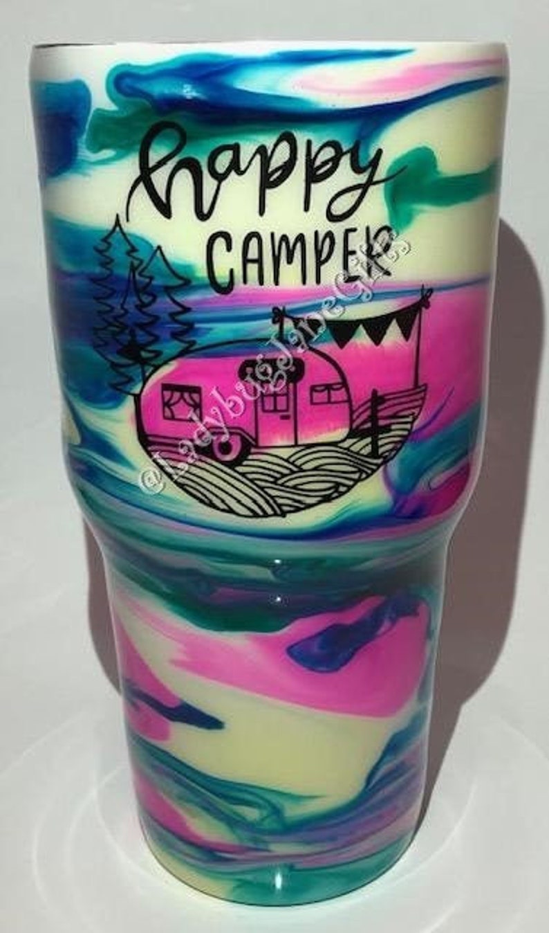 Happy Camper Stainless Steel Tumbler