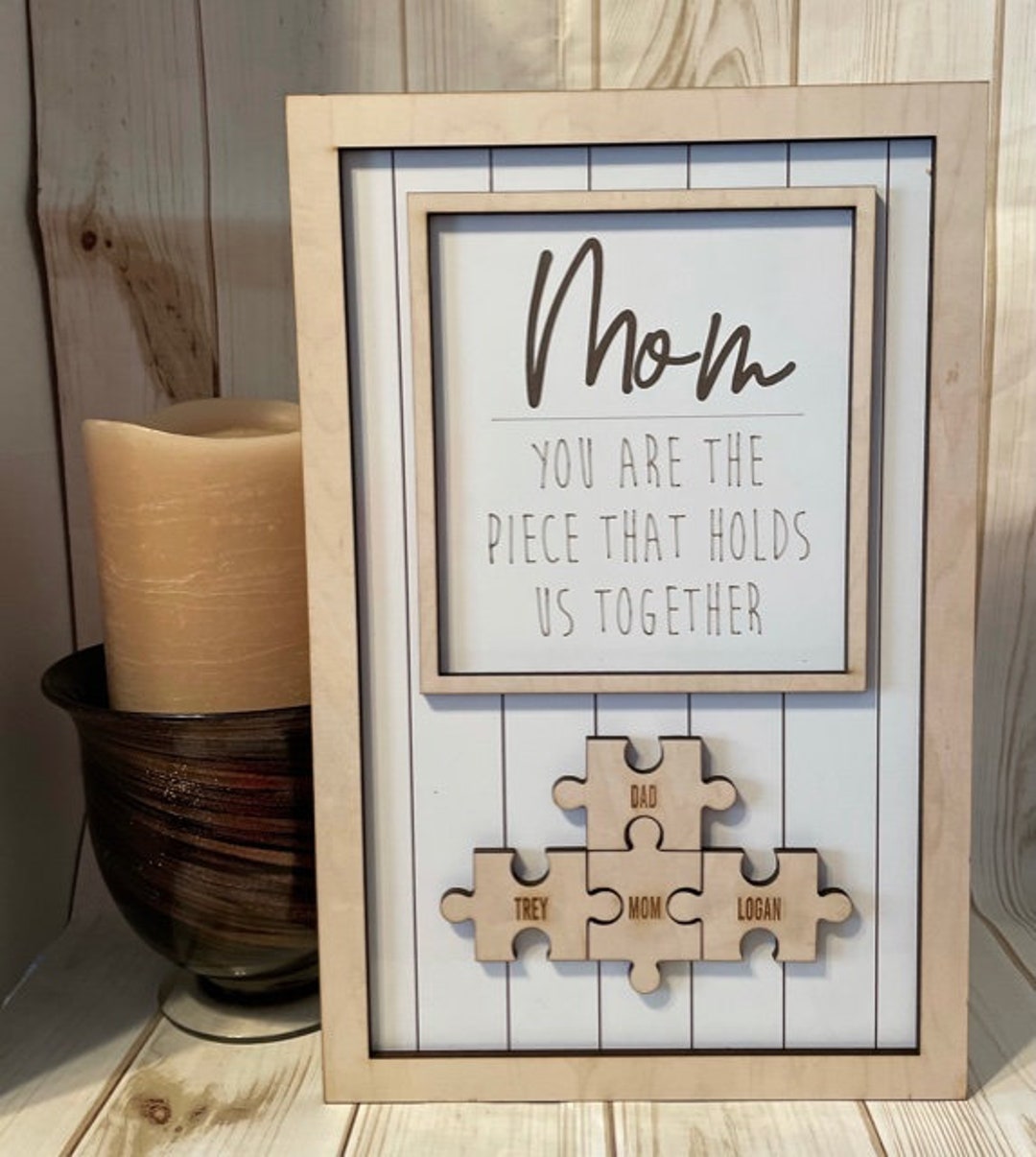 Mom You Are the Piece That Holds Us Together, Puzzle Pieces, Family