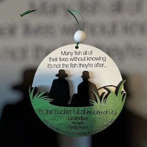 Memorial Keepsake Fishing Ornament bucket list