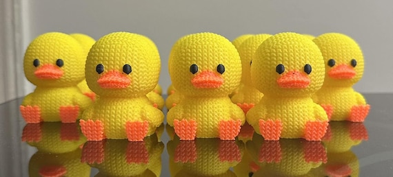 Knitted Texture Cruising Ducks 3D Printed Mini Ducks for Cruise Hide & Seek  2 Inch PLA Ducks Cruise Ducks for Hiding Cute Cruise Gift