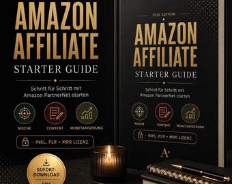 Amazon Affiliate Starter Guide 2026 | PartnerNet Anleitung | Faceless Marketing | Pinterest | PLR MRR