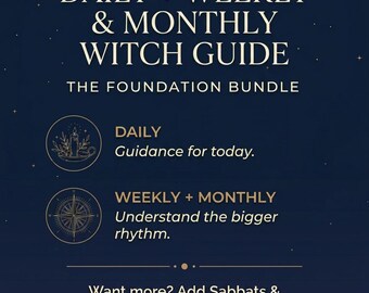 2027 Witch Guidance Digital Calendar Bundle | Daily, Weekly & Monthly | UK
