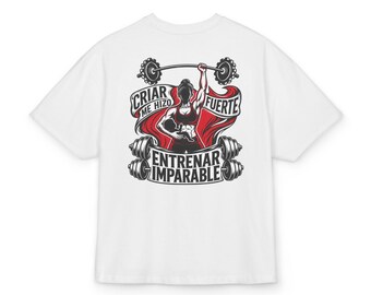 Raising Me Made Me Strong, Training Unstoppable T-Shirt | Weightlifting Barbell Design