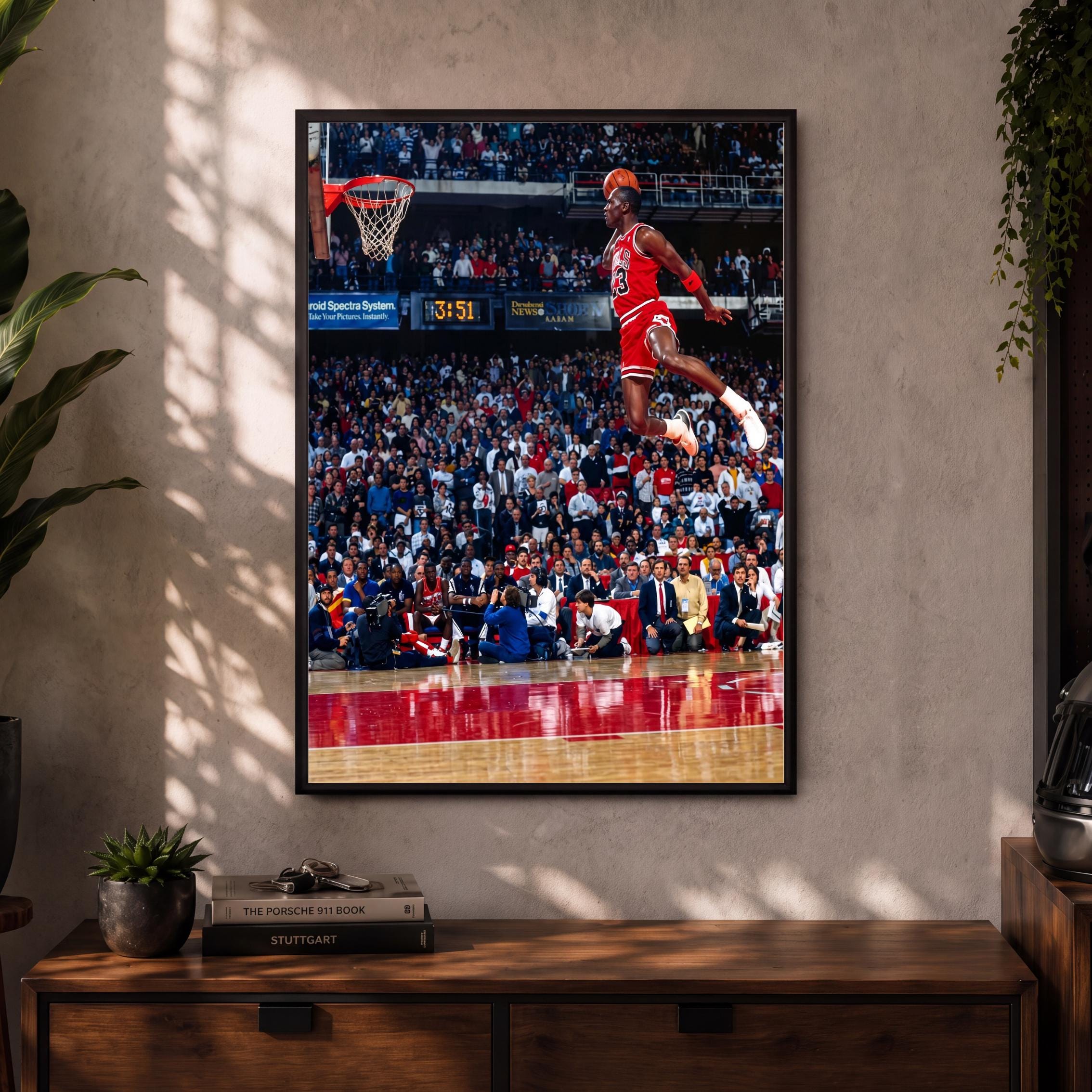 Michael Jordan Dunk Poster - Etsy