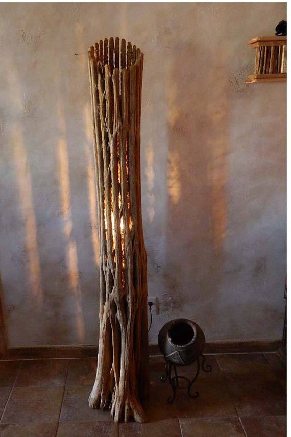 Home Decor Floor Lamp Southwestern Saguaro Cactus Rib Trunk Etsy