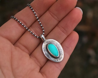 Turquoise Coin Necklace