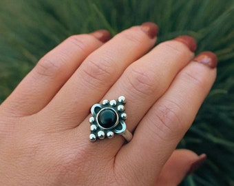 Black Onyx Ring - 7.75