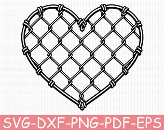 Wire Heart Shape Silhouette, Svg, Dxf, Png