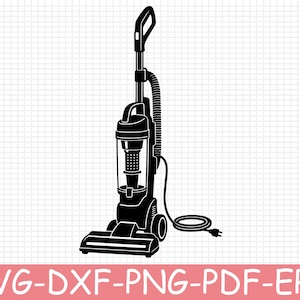 Vaccum Cleaner Silhouette, Svg, Dxf, Png