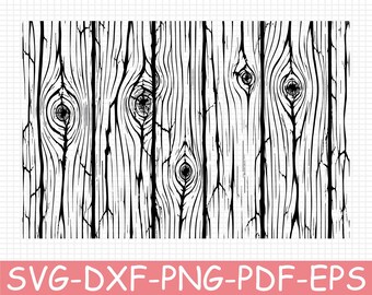 Wooden Grain Pattern Silhouette, Svg, Dxf, Png