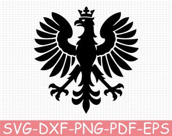 Polish Coat of Arms Silhouette, Svg, Dxf, Png