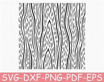 Wooden Grain Pattern Silhouette, Svg, Dxf, Png