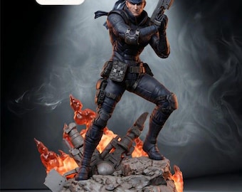 Solid Snake - Metal Gear Solid 3D Print Model Digital STL File
