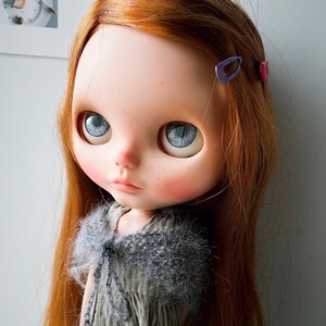 FREE SHIPPING/ Blythe Doll Outfit / 1/6 doll size / knit shawl / wool/sh-02 image 3