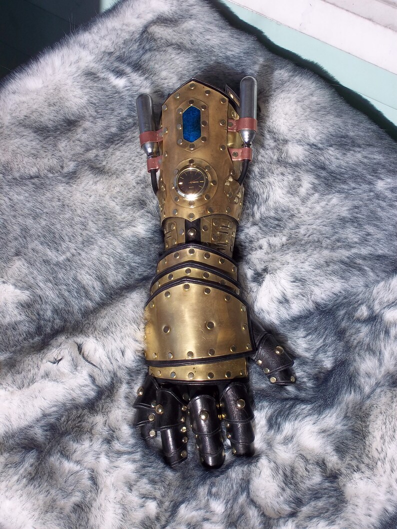 Steampunk Gauntlet Pneumatic Battle Fist Etsy