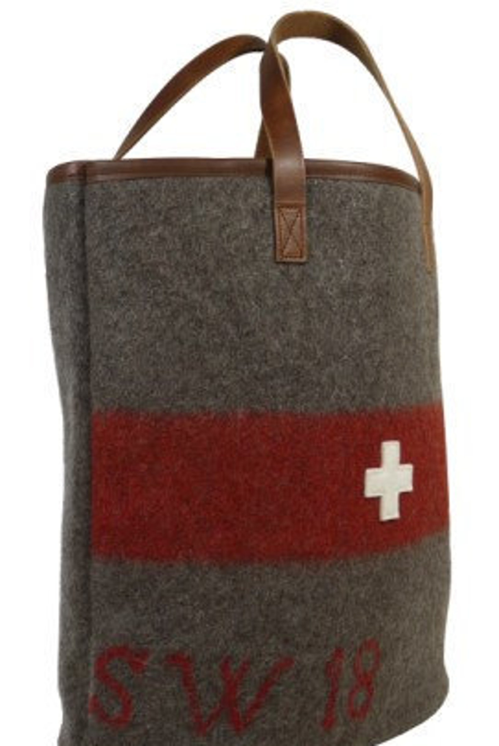 WD19 Swiss Army Blanket Shopper Bag by Karlen Swiss Etsy